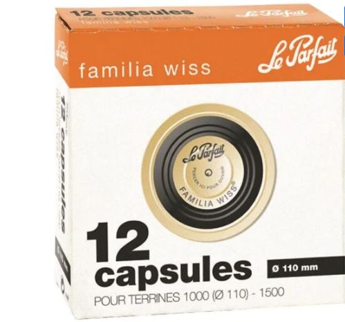 Le Parfait capsules Familia Wiss Ø 110 mm (12 pièces) 
