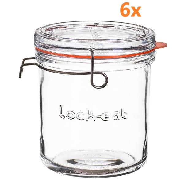 Lock-Eat bocal 750 ml Ø 115 mm (6 pièces) 