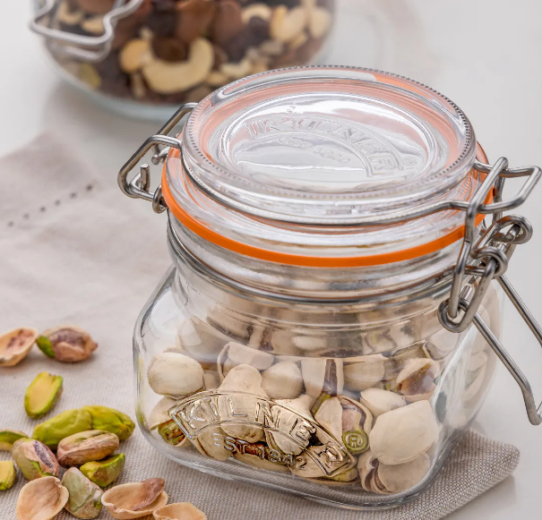 Kleemeiero 2 PCS Bocal Fermentation Verre 1,4L Avec Couvercle Hermétique - Kit Kimchi Conserve