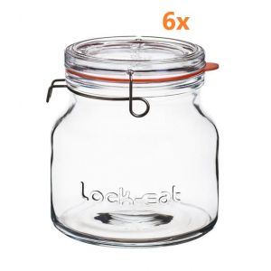 Lock-Eat bocal 1,5 Litre Ø 115 mm (6 pièces) 