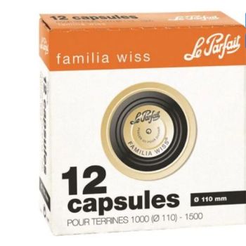 Le Parfait capsules Familia Wiss Ø 110 mm (12 pièces) 