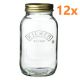 Kilner bocal de conservation en verre 1 litre (12 pièces) 