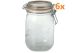 Le Parfait bocal en verre 750 ml Ø 85 mm (modèle rond - 6 pièces) 