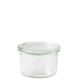 WECK Bocal droit 200 ml - RR80 - avec couvercle 