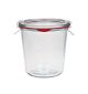 WECK Bocaux droits 580 ml - RR100 - avec joint crochets  couvercle (4 pièces) 