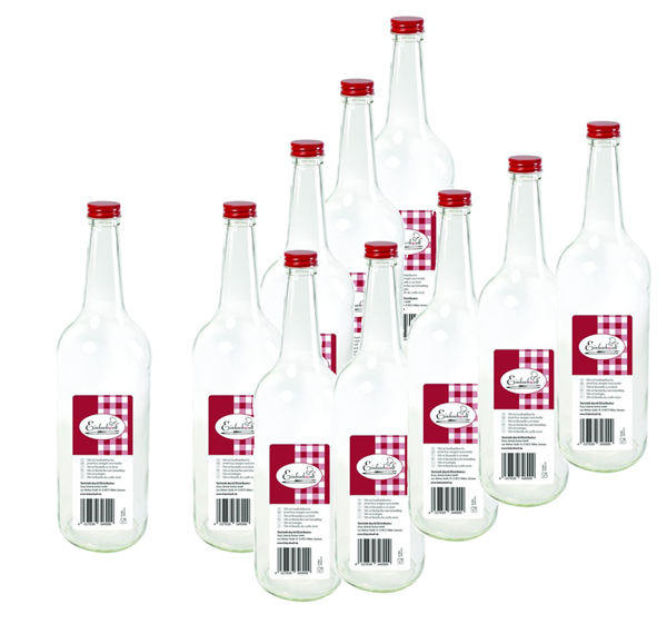 Einkochwelt - boite 6 bouteille - 700ml - rond - bouchon à visser - par palette - 75 boites 